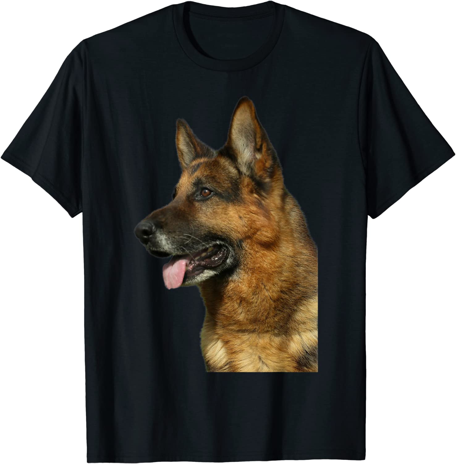 Amazon.com: German Shepherd Dog Portrait High Breed Male Shepherd Dog T ...