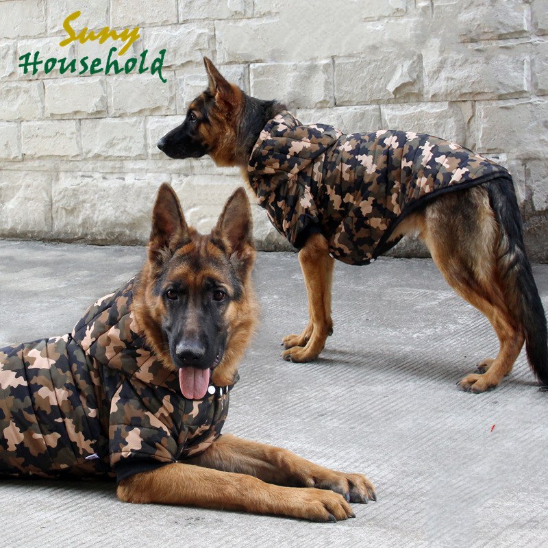 Jungle Camouflage Clothing For Dogs Outdoor Keep Warm Dog Clothes ...