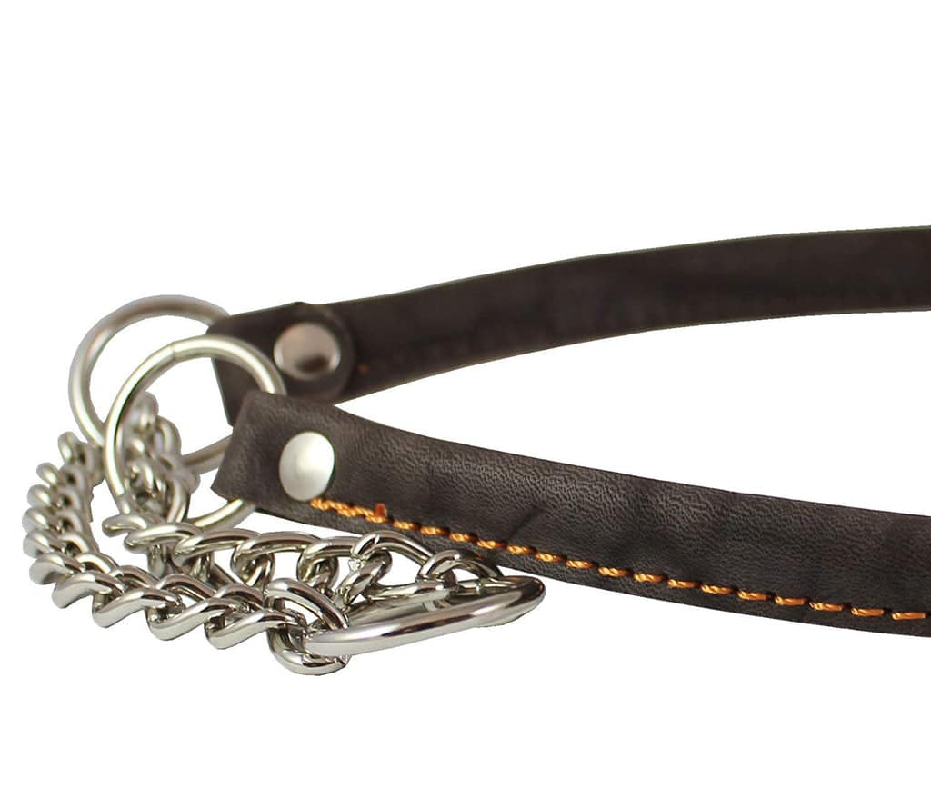 Martingale Genuine Leather Dog Collar Choker Large to XLarge 21" 